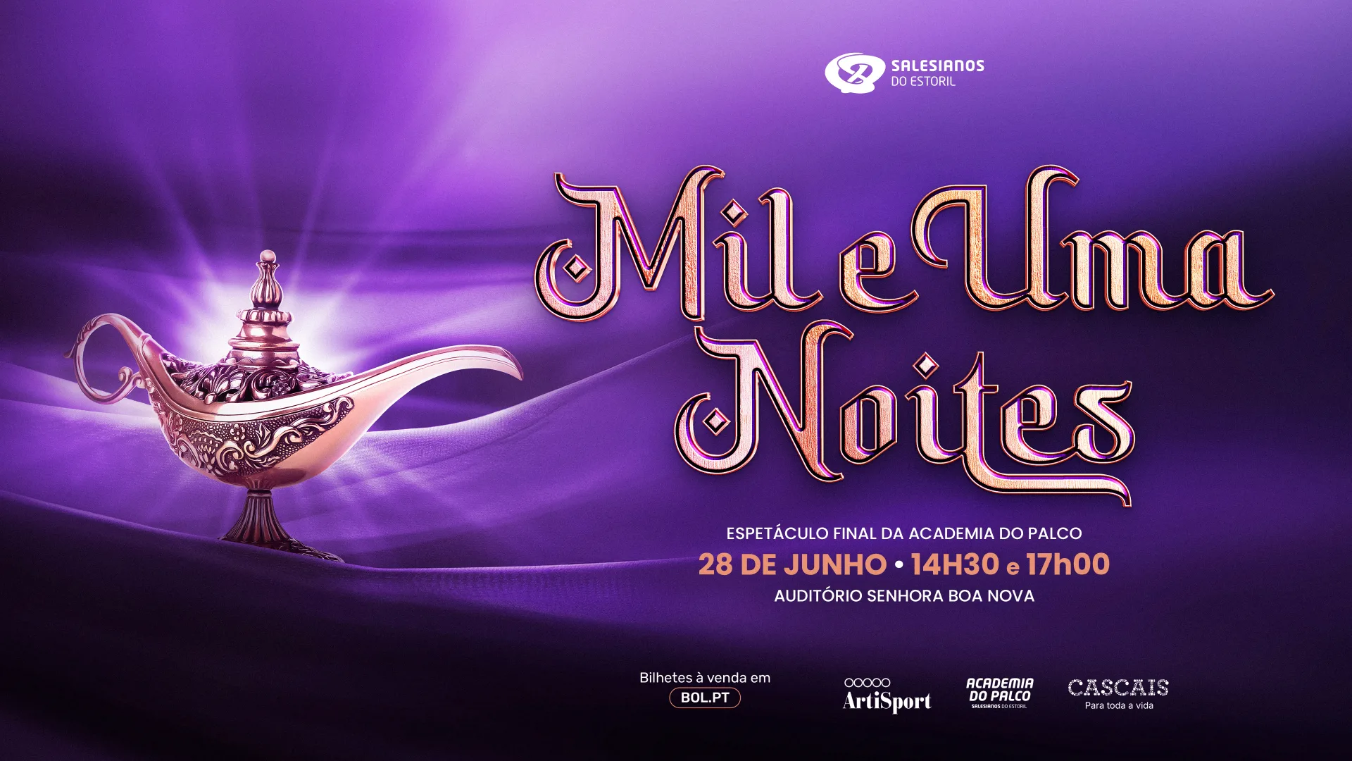 Mil e uma Noites: Espetáculo final da Academia do Palco